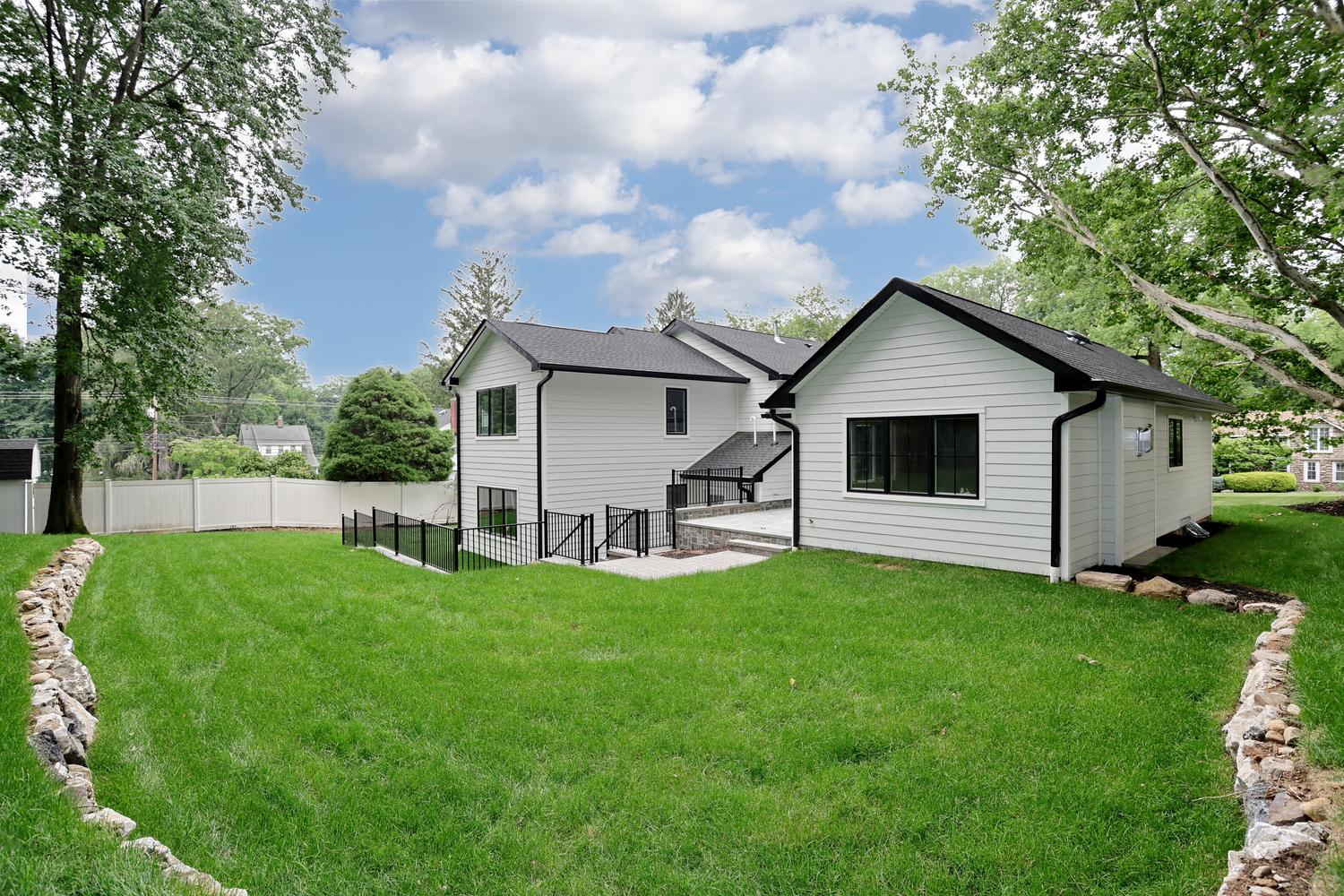Hillsdale NJ custom home — Backyard — Landscaped Grounds — Dadak LLC