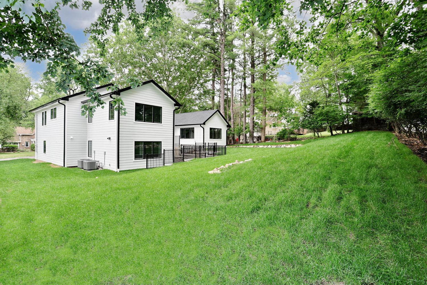 Hillsdale NJ custom home — Backyard — Wooded Privacy — Dadak LLC