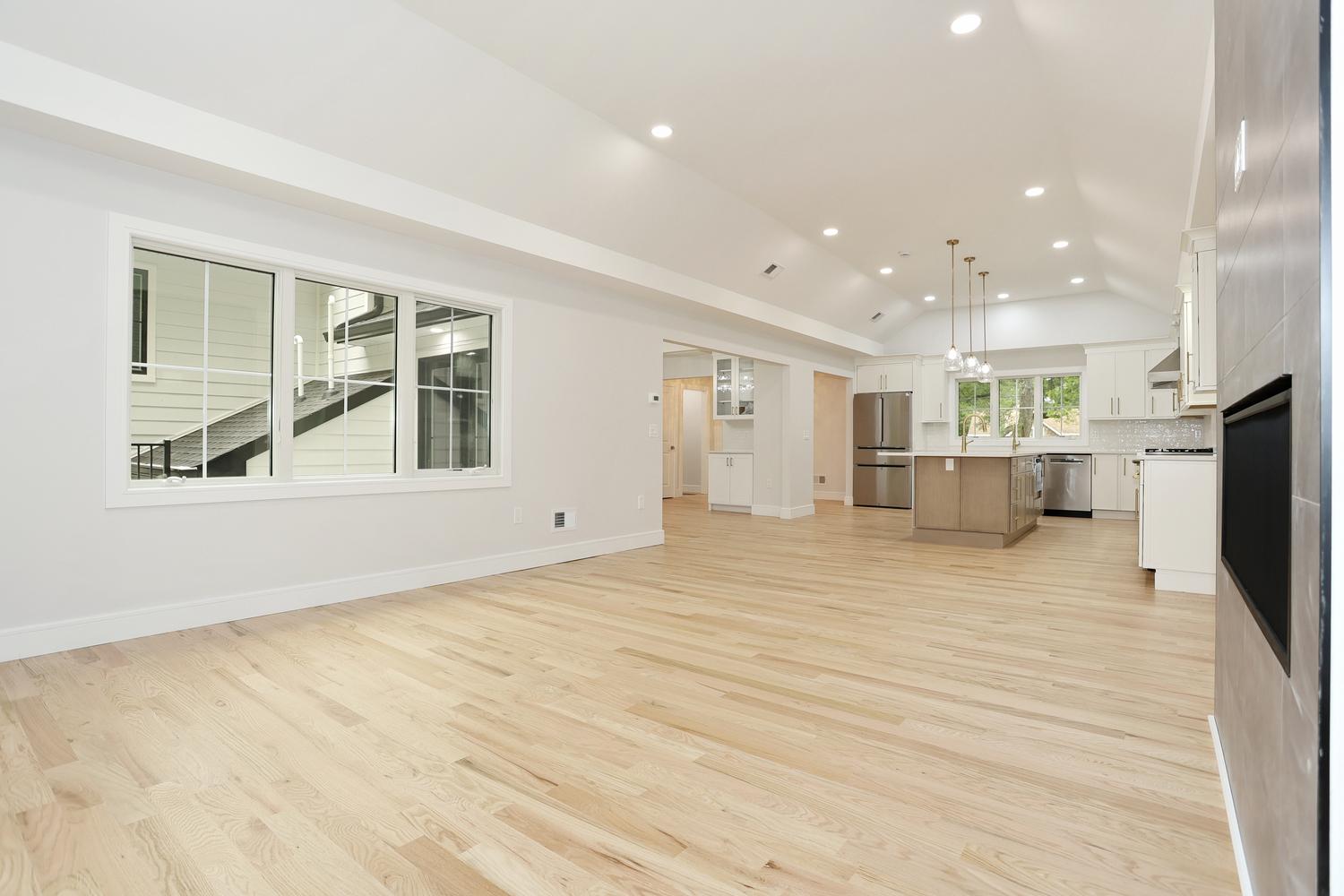 Hillsdale NJ custom home — Family Room — Built-In Shelving — Dadak LLC