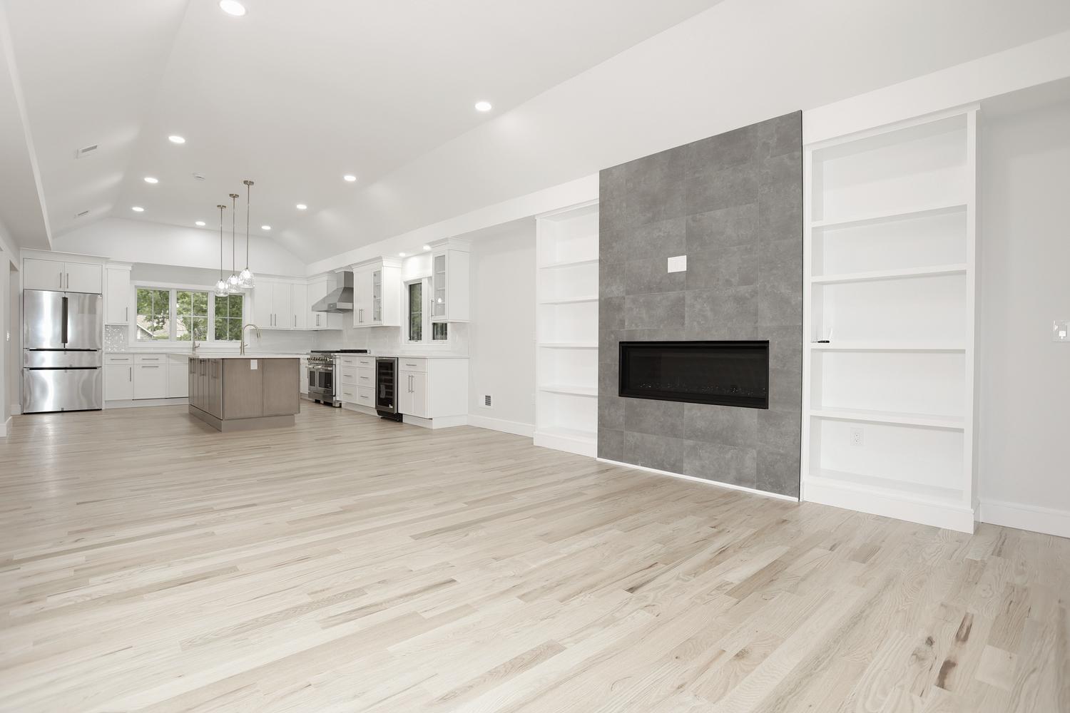 Hillsdale NJ custom home — Family Room Open to Kitchen — Dadak LLC