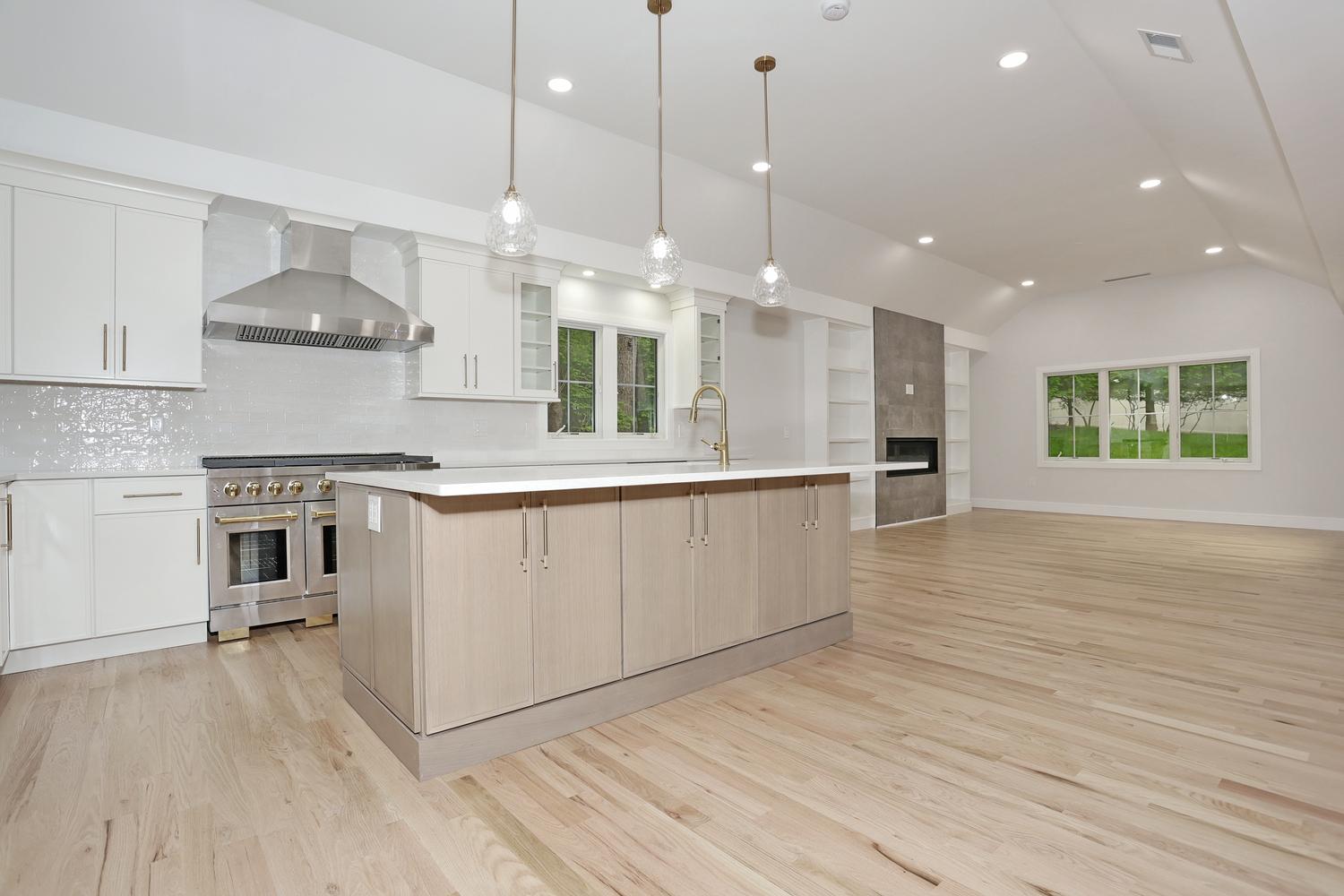 Hillsdale NJ custom home — Open-Concept Kitchen & Family Room — Dadak LLC