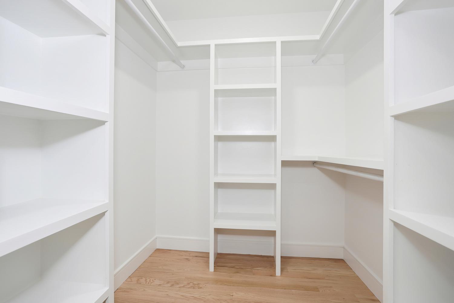 Hillsdale NJ custom home — Primary Closet — Custom Built-Ins — Dadak LLC