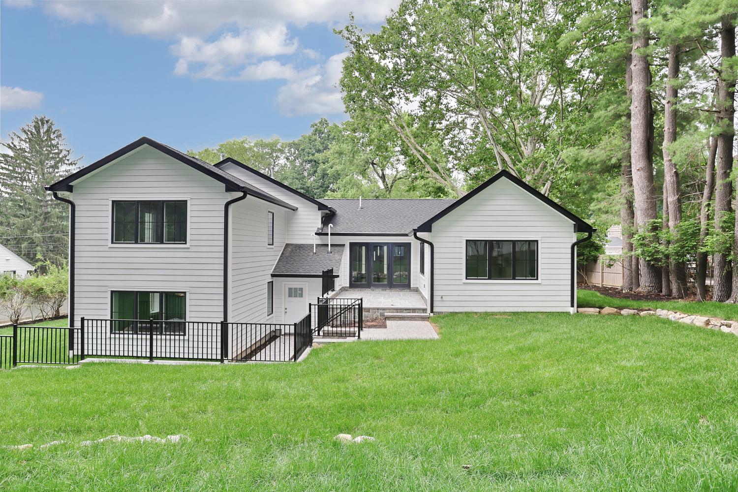 Hillsdale NJ custom home — Rear Exterior Elevation — Dadak LLC