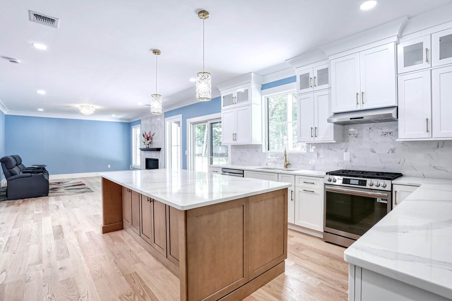 Montvale kitchen — Kitchen Open Layout Family Room — Dadak LLC