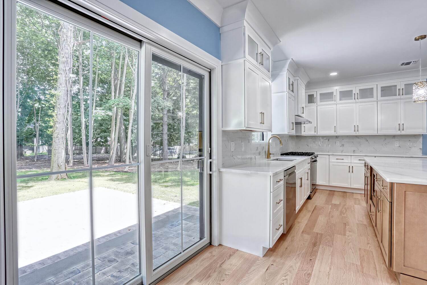 Montvale kitchen — Kitchen Sliding Door View — Dadak LLC