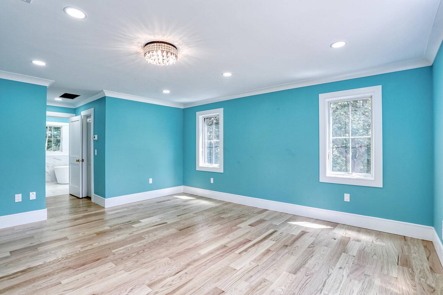 Montvale primary suite — Primary Bedroom Entry To Bathroom — Dadak LLC