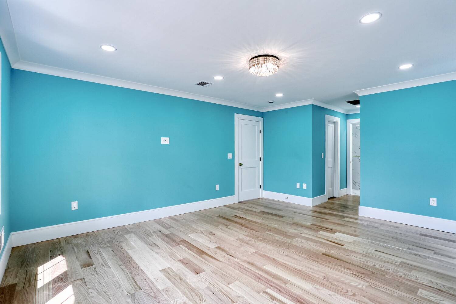 Montvale primary suite — Primary Bedroom Modern Light Fixture — Dadak LLC