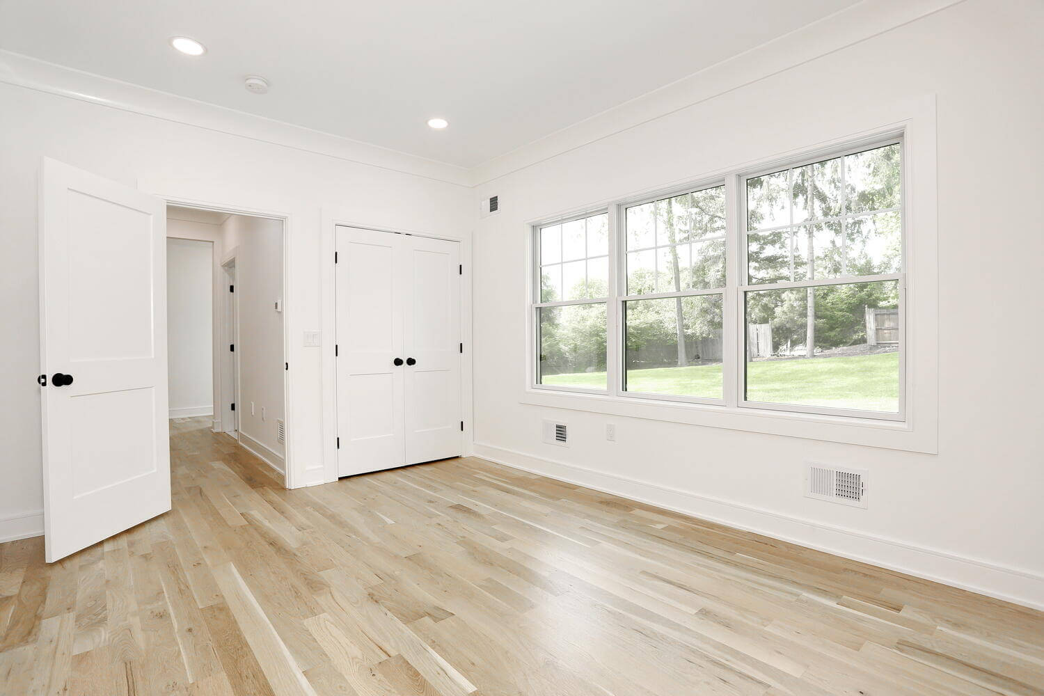 Park Ridge bedroom — Bedroom Four Window View — Dadak LLC