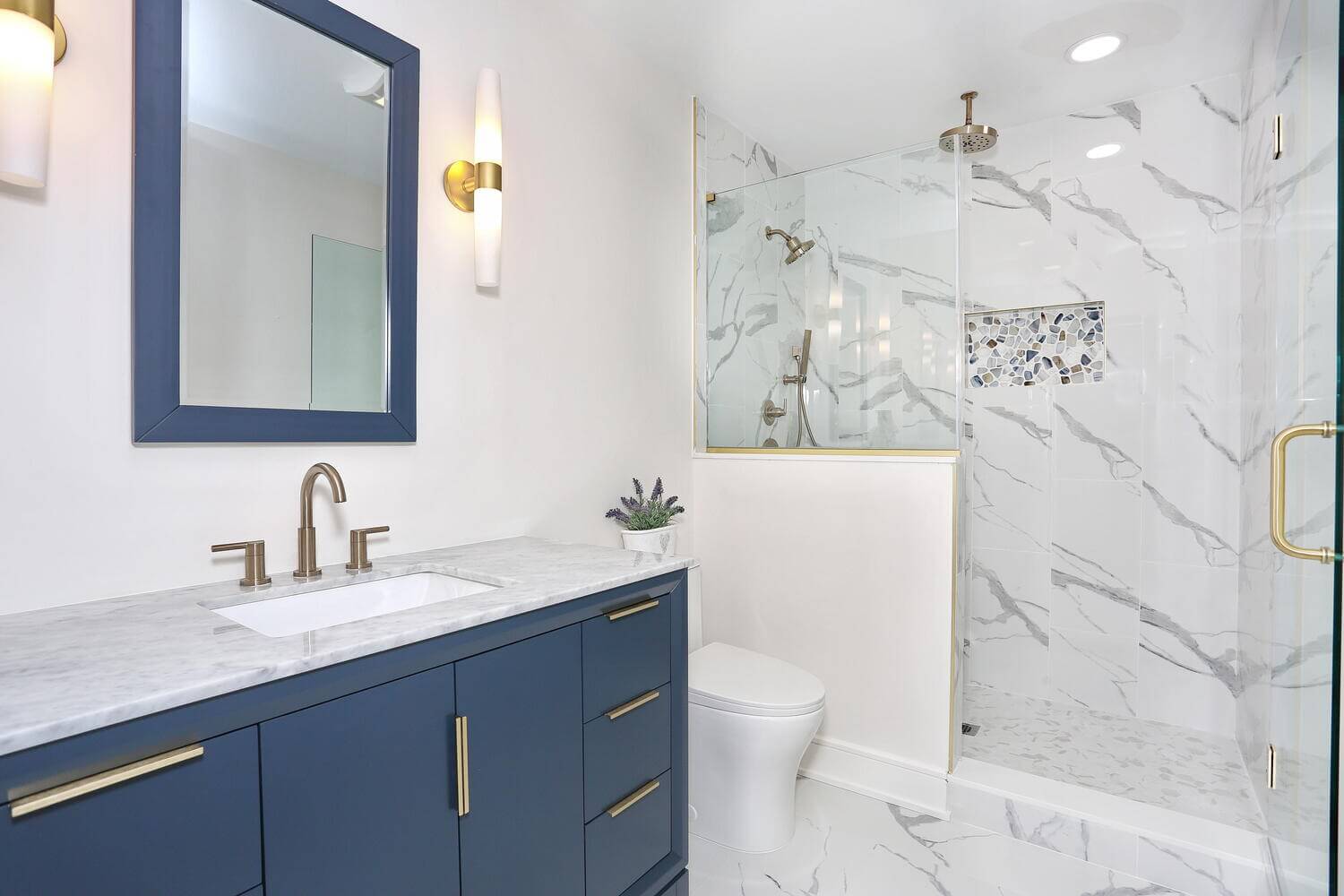 Park Ridge bathroom — Bedroom Two Bathroom Vanity And Shower — Dadak LLC
