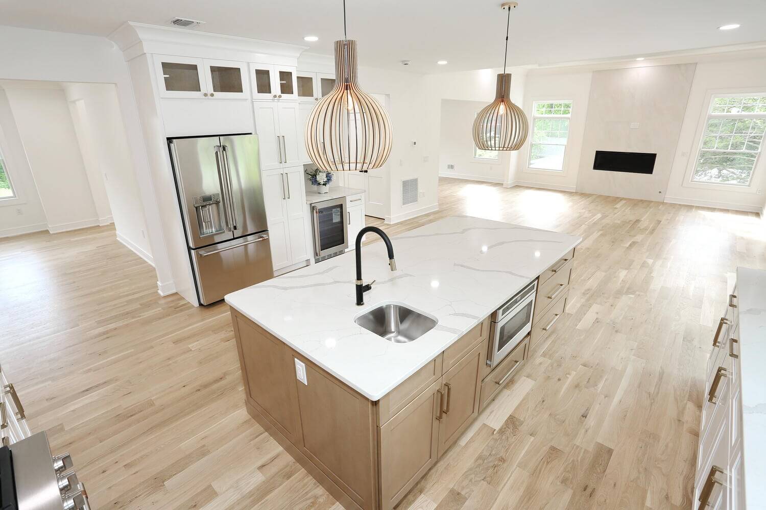Park Ridge kitchen — Kitchen Island Overhead View — Dadak LLC