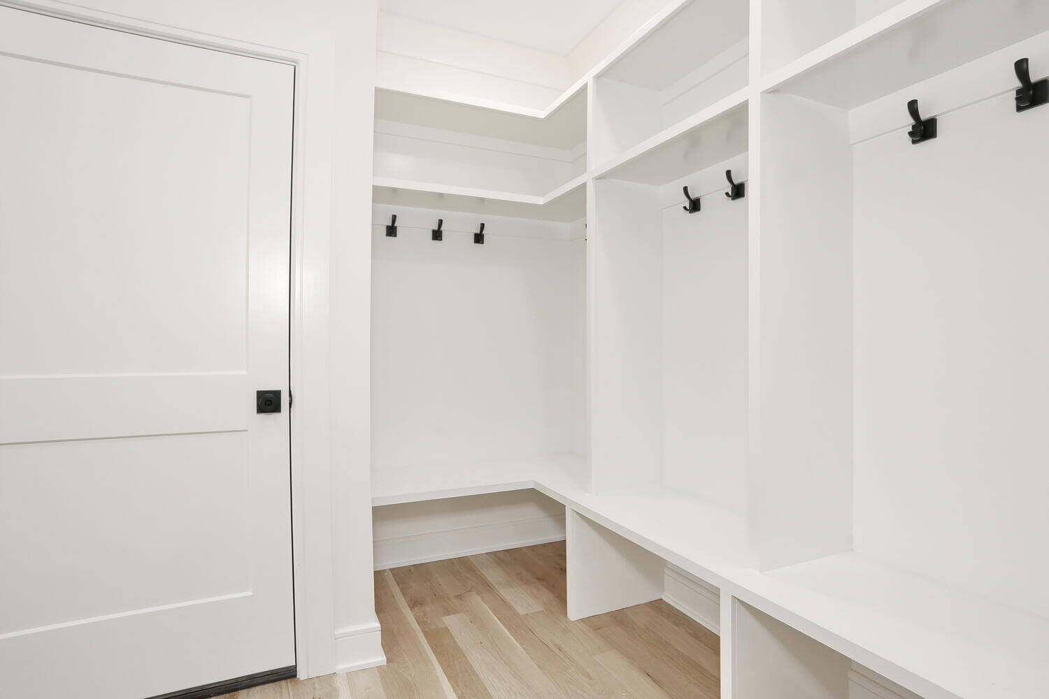 Park Ridge living space — Mudroom Built In Storage — Dadak LLC