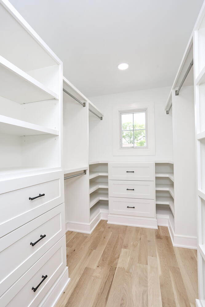 Park Ridge primary suite — Primary Closet Organized Storage — Dadak LLC
