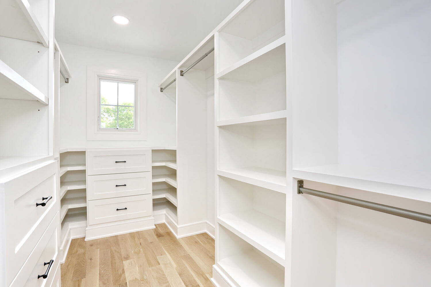 Park Ridge primary suite — Primary Closet Window View — Dadak LLC