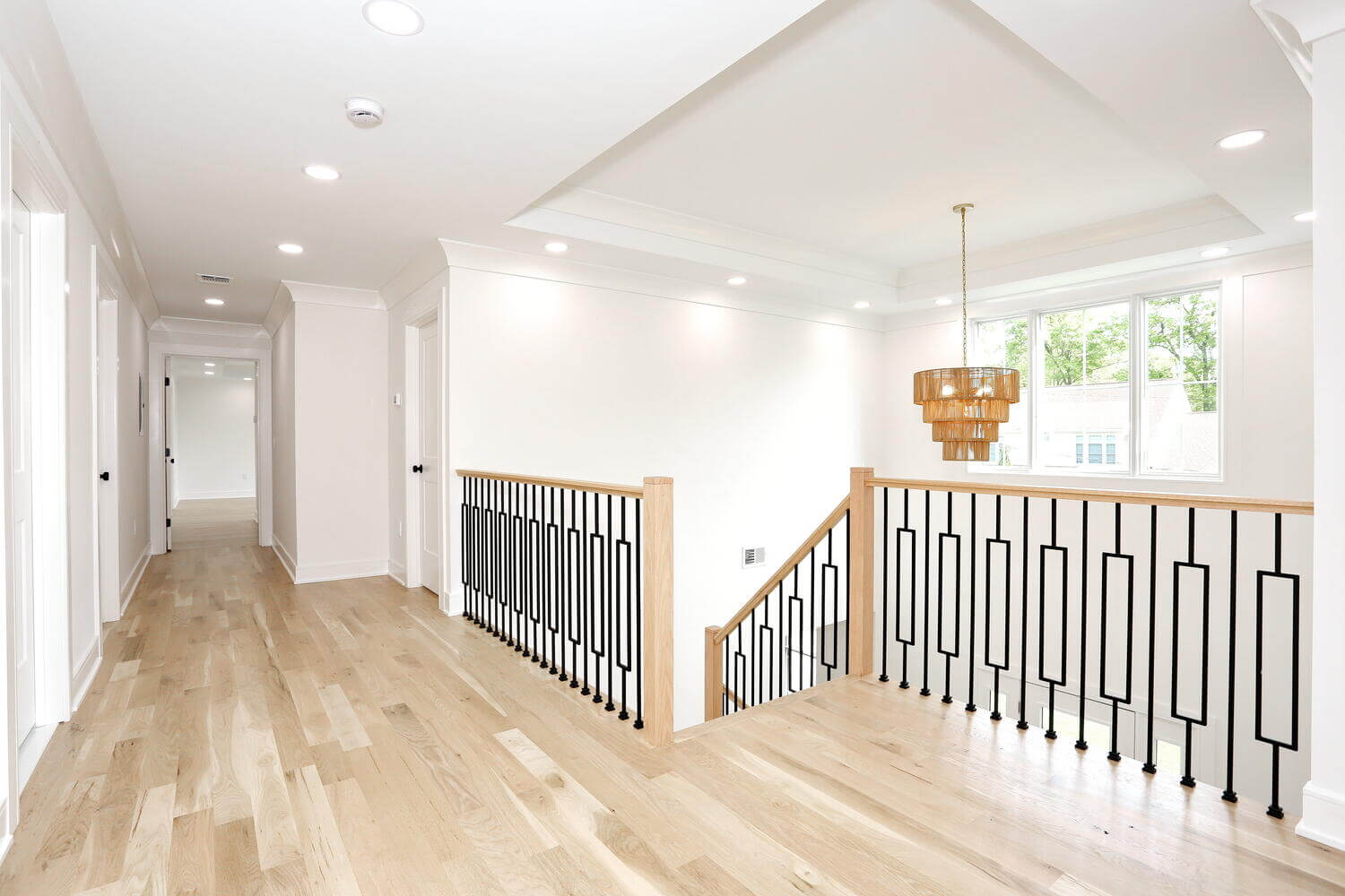 Park Ridge entryway & stairs — Upstairs Landing Hallway — Dadak LLC