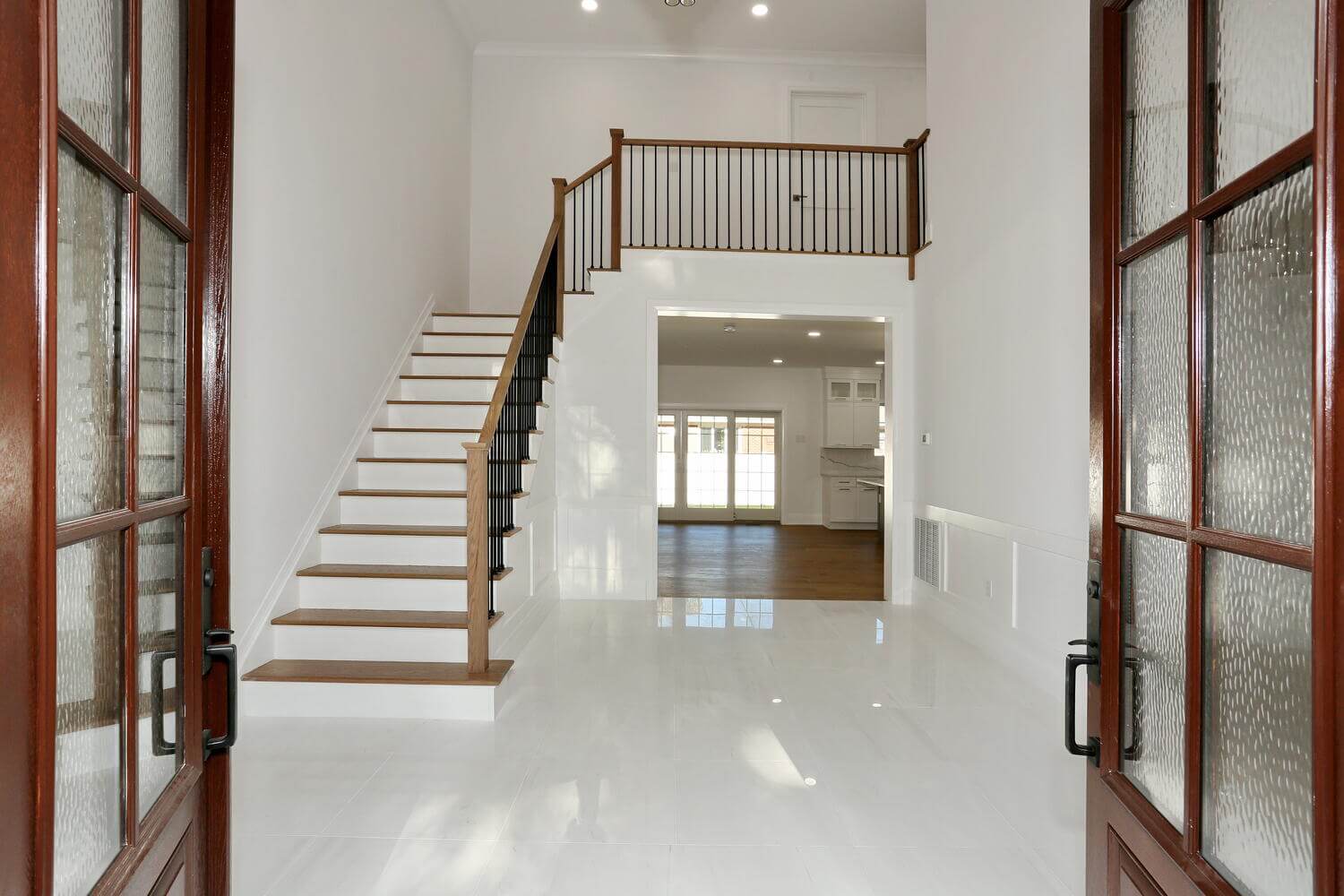 Custom foyer and entryway in River Vale NJ home by Dadak LLC