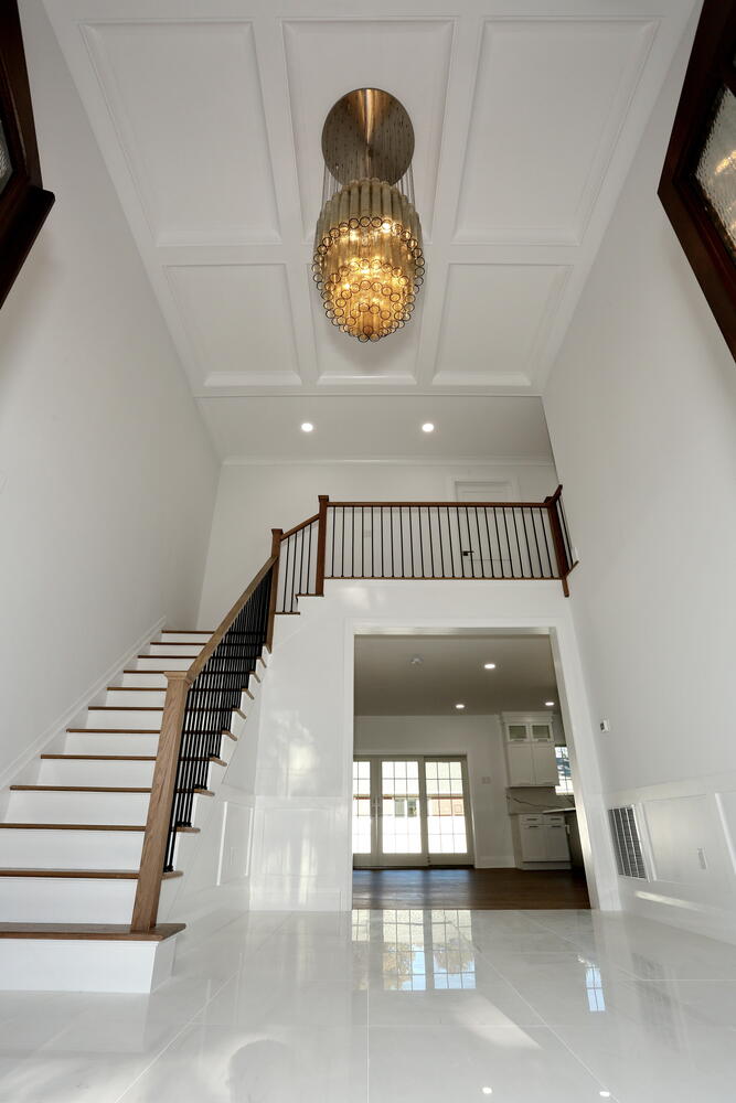 River Vale entryway & stairs — Foyer Staircase View — Dadak LLC