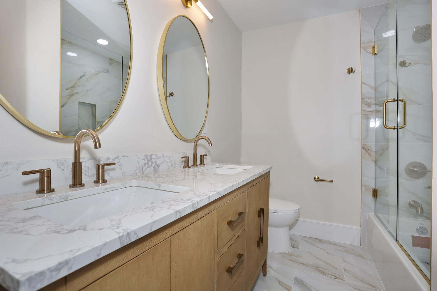 Woodcliff Lake — Luxury Bath with Gold Fixtures — Dadak LLC