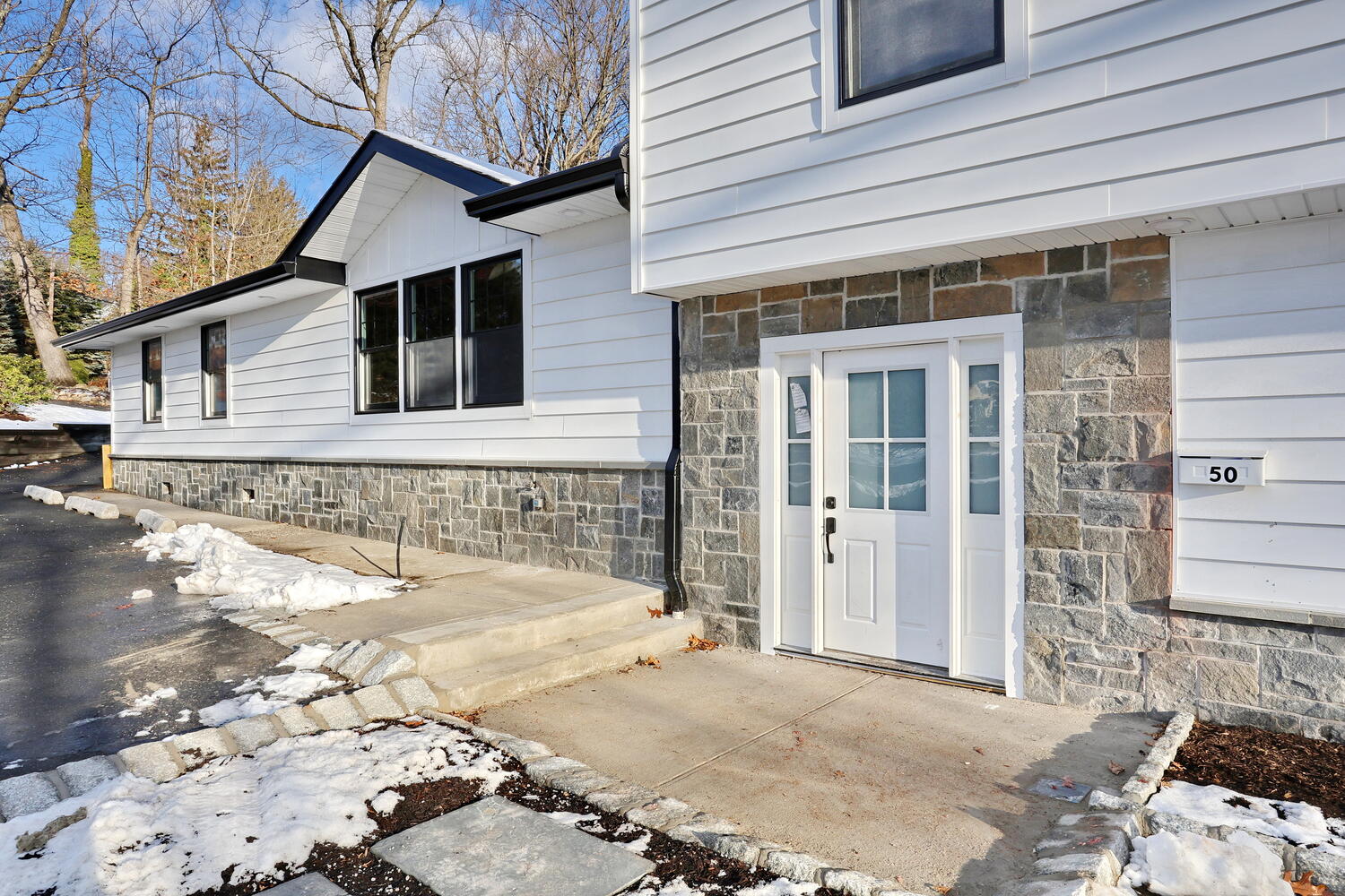 Woodcliff Lake — Entry with Stone Surround — Dadak LLC