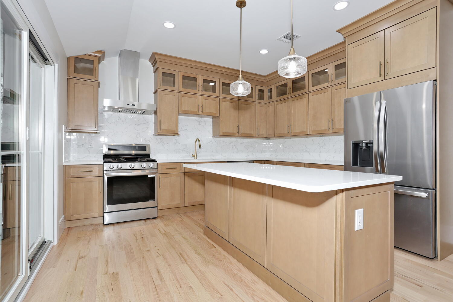 Woodcliff Lake — Kitchen Marble Backsplash — Dadak LLC