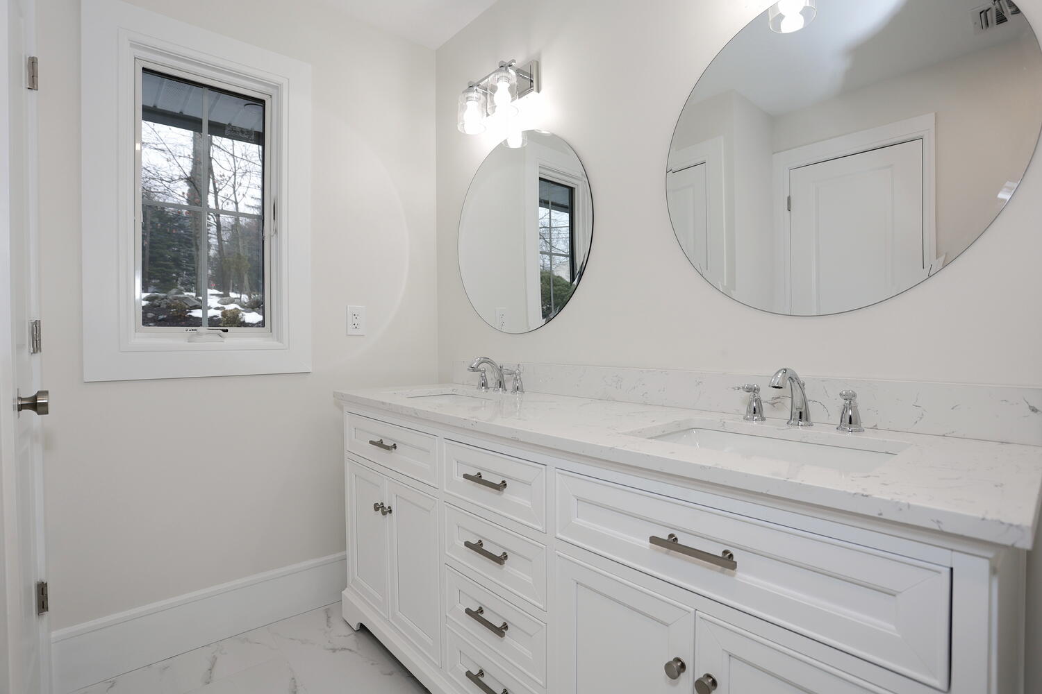 Woodcliff Lake — Primary Bath Double Vanity — Dadak LLC